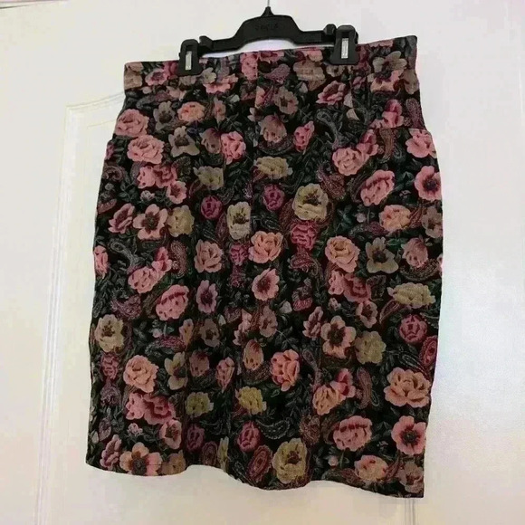 Vintage  pink floral plus size 18 Jessica skirt - Picture 2 of 9